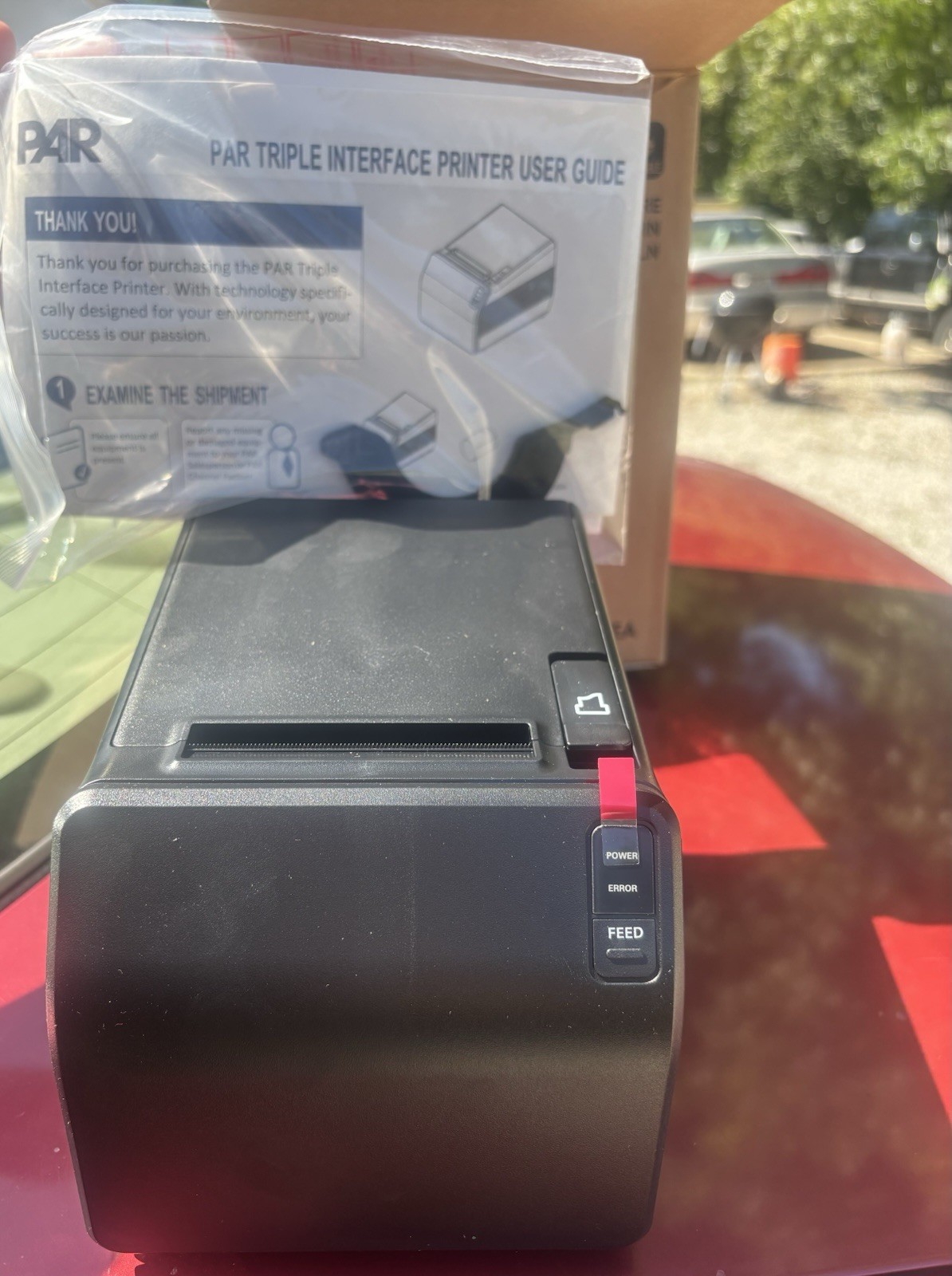 PAR Triple Interface POS Receipt Printer w/ User Guide & Cables