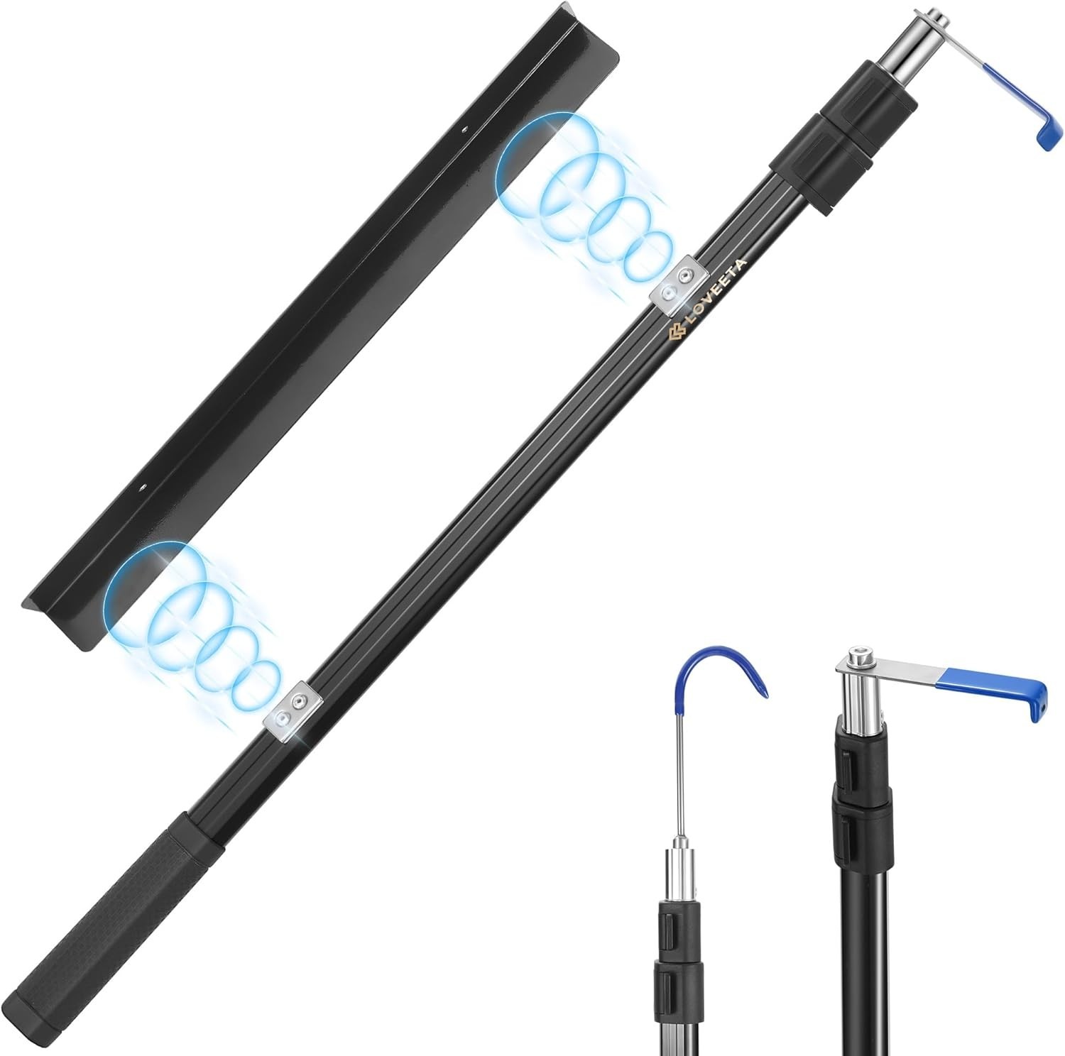 Magnetic Cargo Tool for Pickup Trucks with Extra Hooks Included