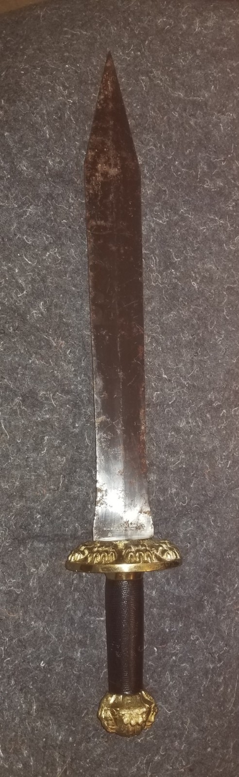 GLADIATOR VTG ORIGINAL 2001 DREAMWORKS LICENSED SWORD OF TIGRIS PROP REPLICA !!!