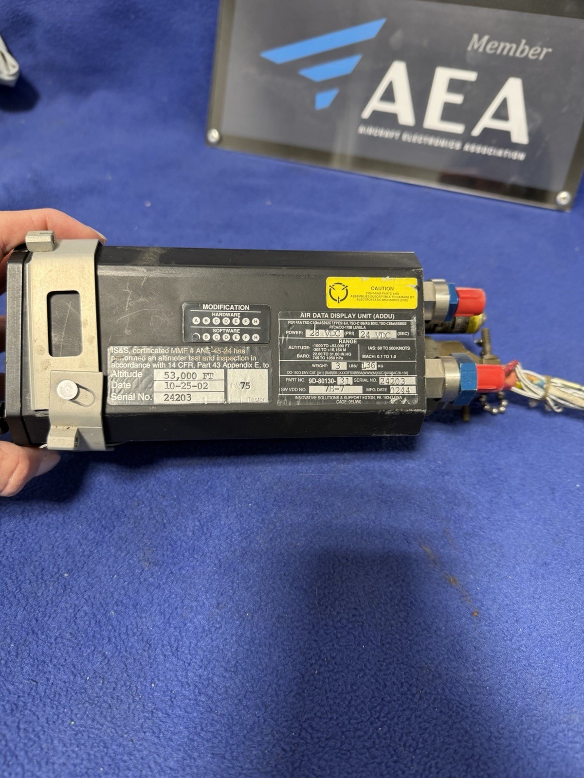 AIR DATA DISPLAY UNIT P/N 9D-80130-31
