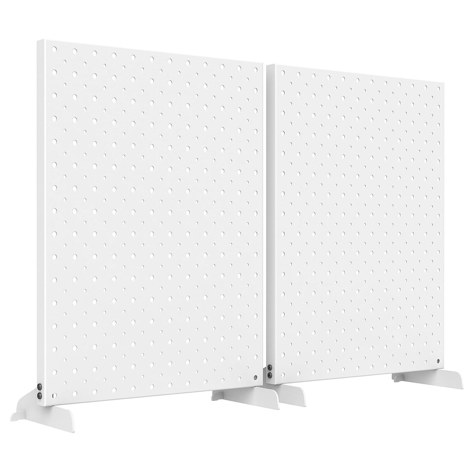 Metal Pegboard Display Stand, Freestanding Tabletop Pegboard Display for Craf...