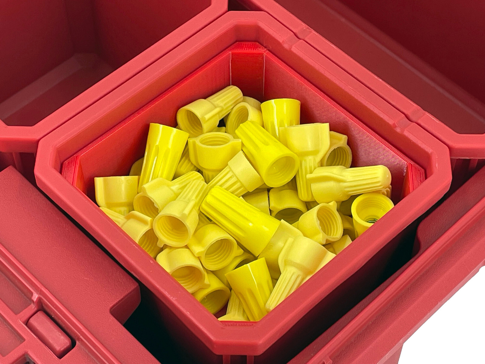 Milwaukee Packout Organizer Compatible Square Nesting Bin Top and Bottom Set
