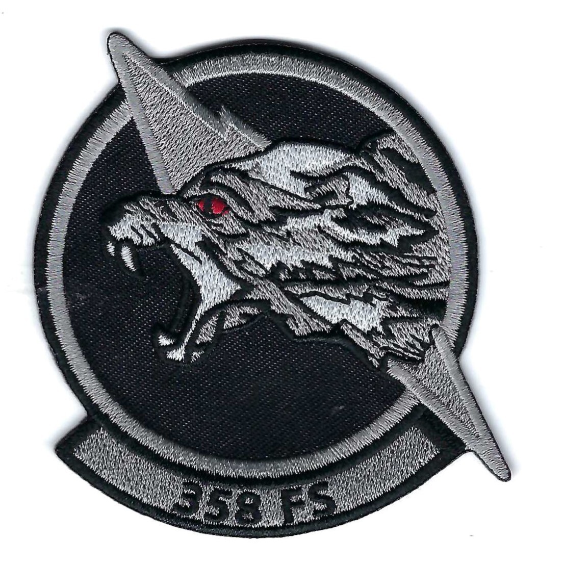 358th FIGHTER SQUADRON (BLACK-GRAY) THEIR LATEST patch