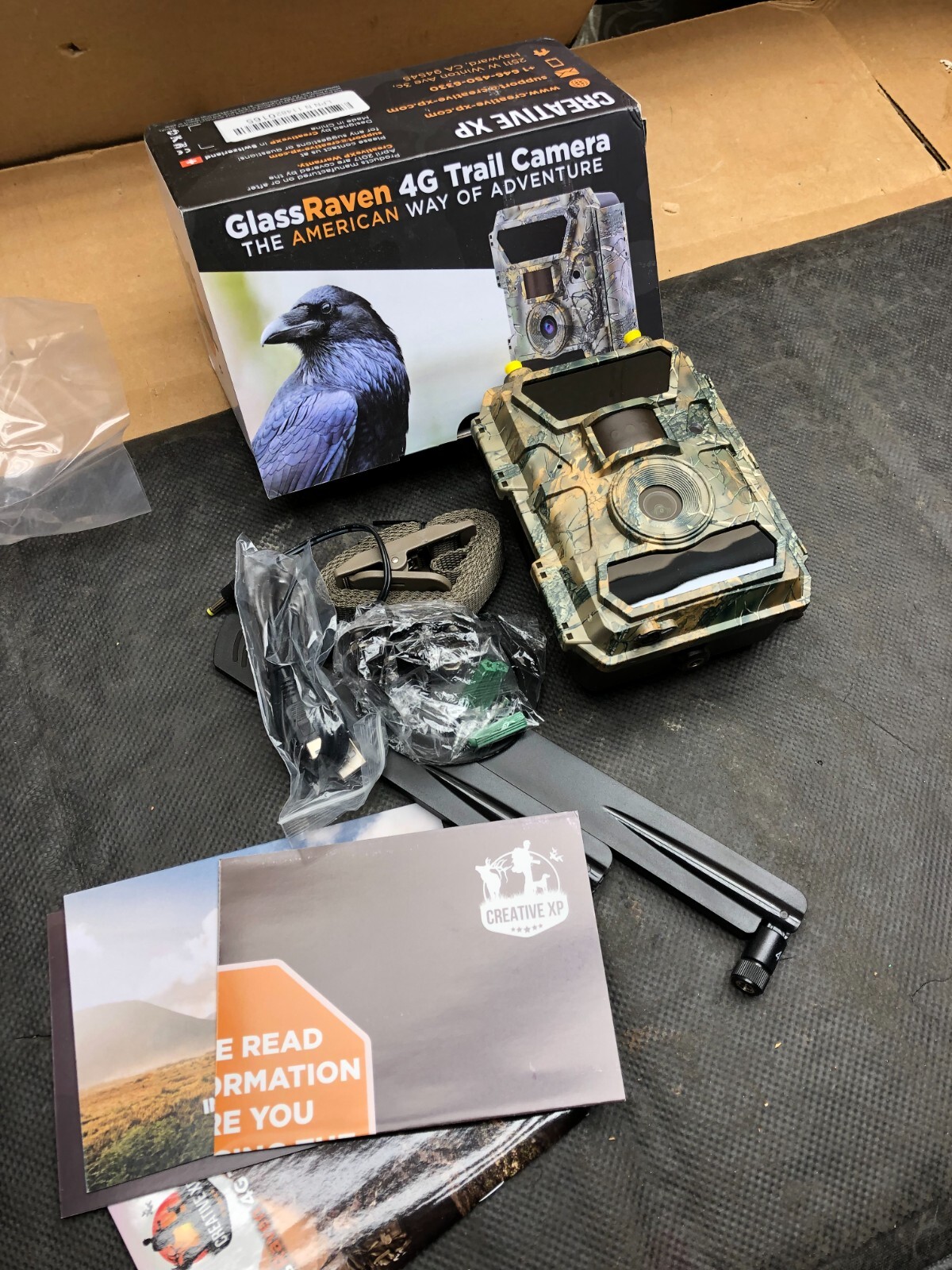 Glass Raven 4G Trail Camera creative xp