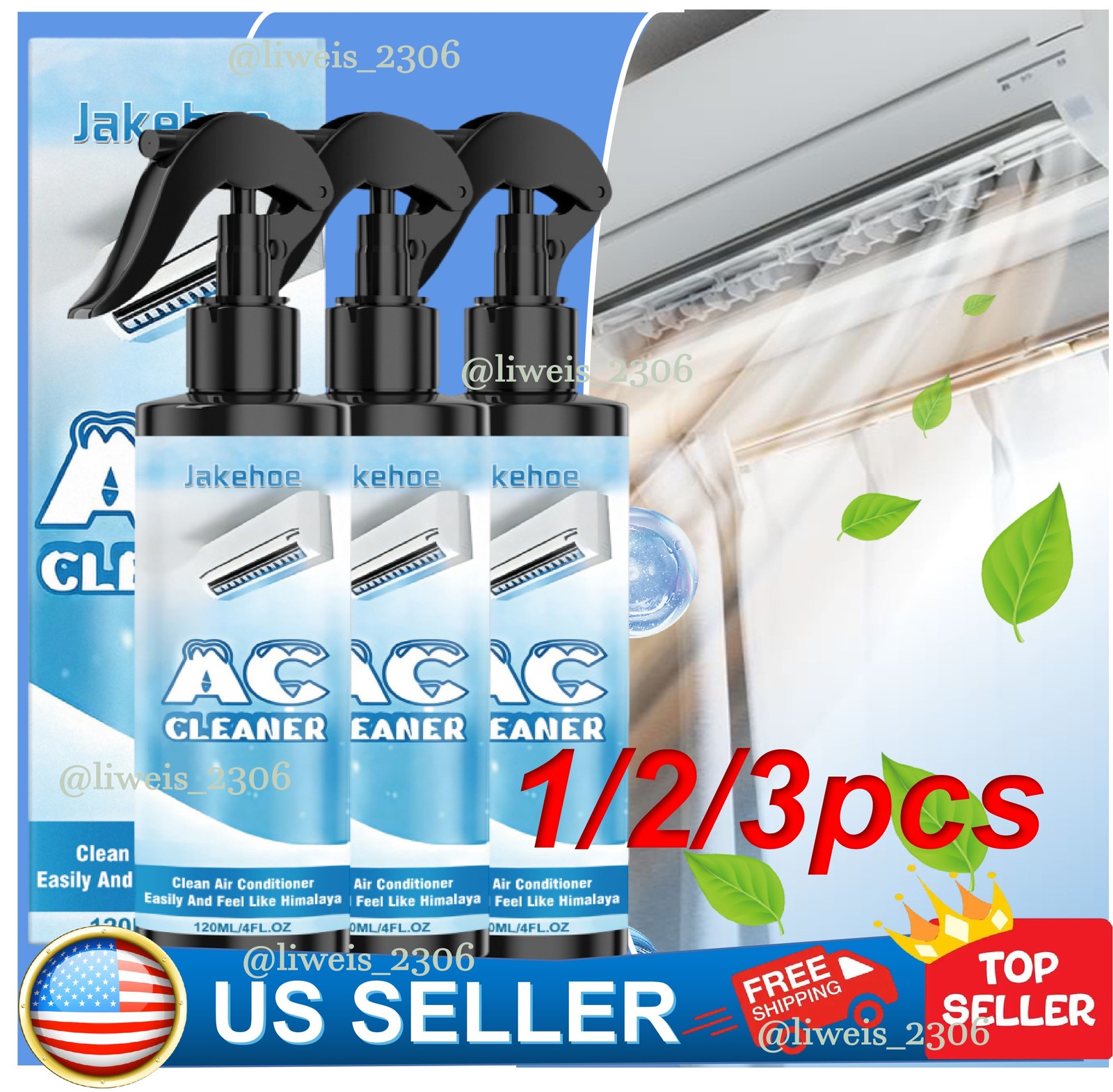 Air Conditioner Cleaner Spray – Grease & Dust Remover for AC Coils & Filters