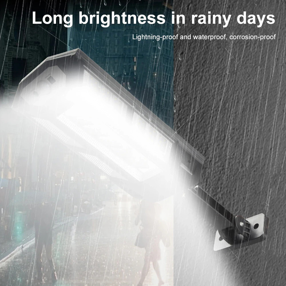 2PCS 99000000LM LED Solar Wall Light Commercial Dusk To Dawn Outdoor Street Lamp