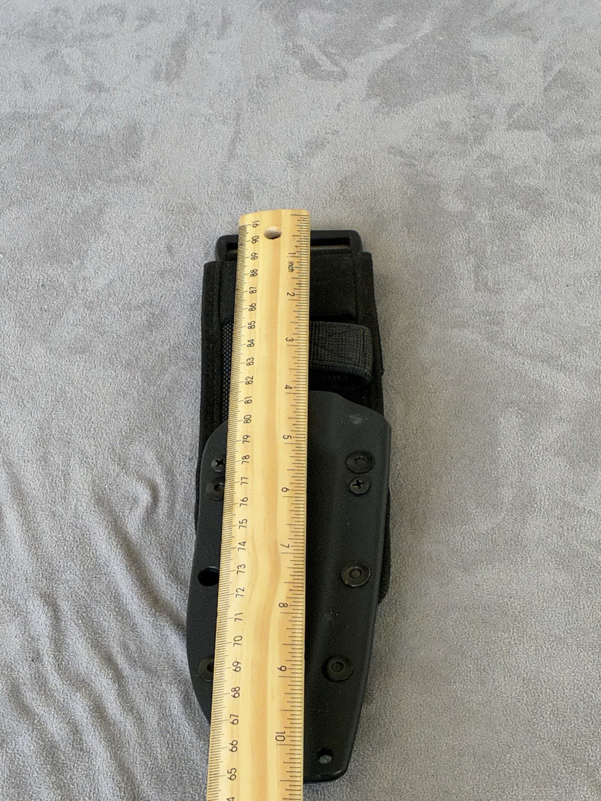 Tactical Knife Sheath w/ Belt Loop Black Kydex Nylon MOLLE Compatible
