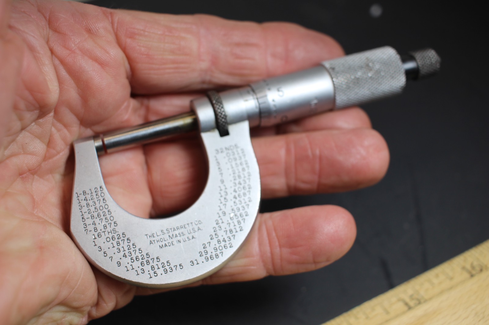 Starrett No.230 0-1 Inch Micrometer