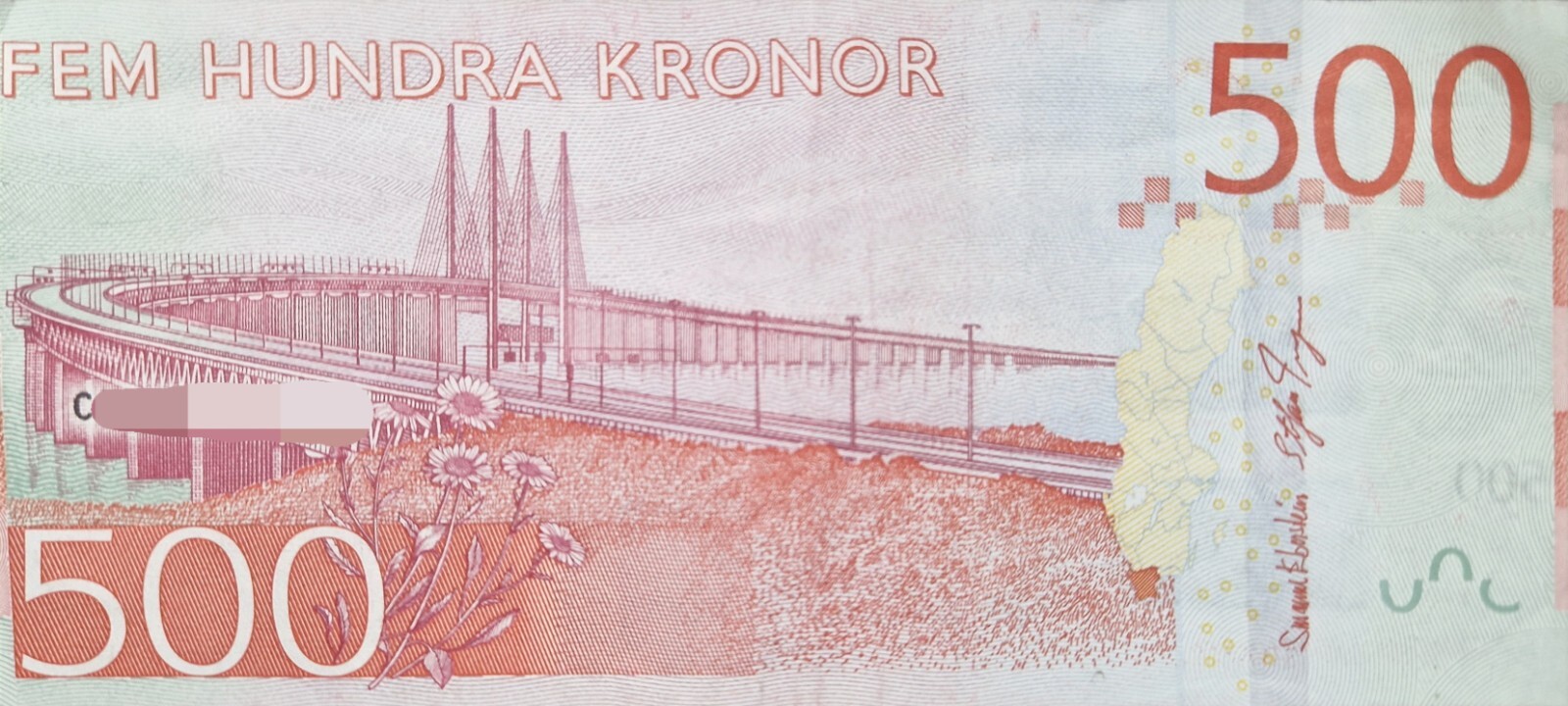 bill 500 sveriges kronor