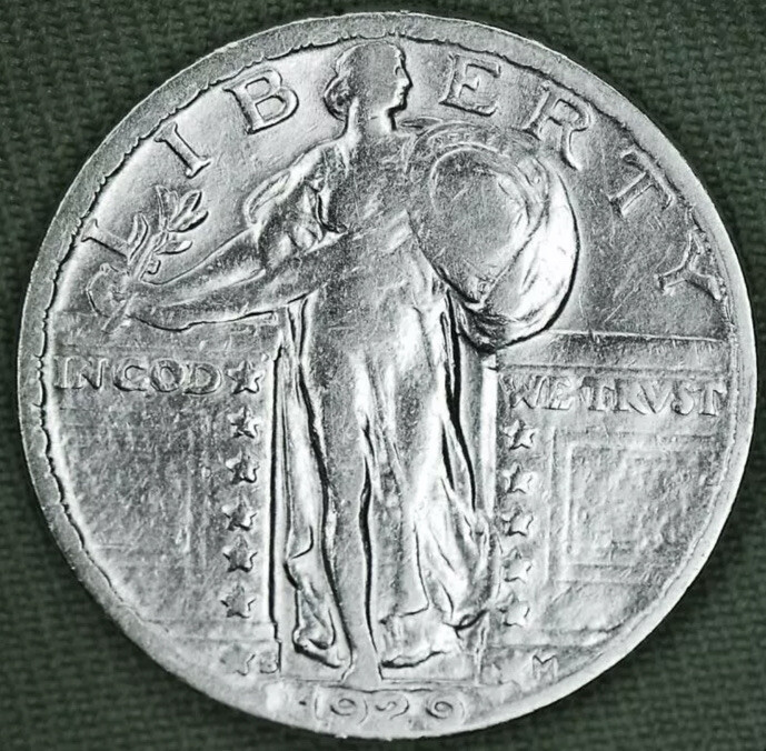 ⭐️1929-S⭐️90% PURE SILVER⭐️Standing Liberty Quarter⭐️HIGHER GRADE QUALITY⭐️
