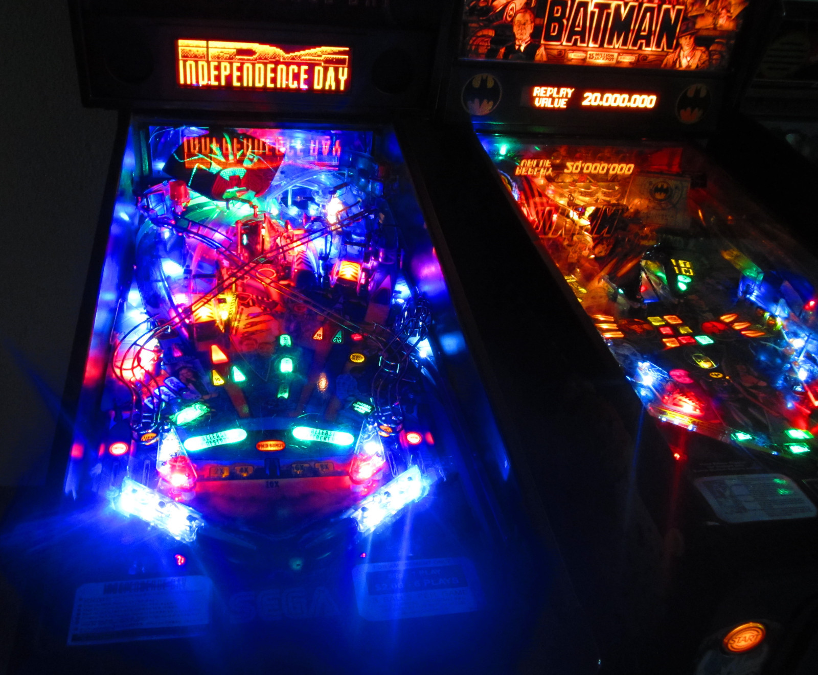 INDEPENDENCE DAY Complete LED Lighting Kit custom SUPER BRIGHT PINBALL LED KIT