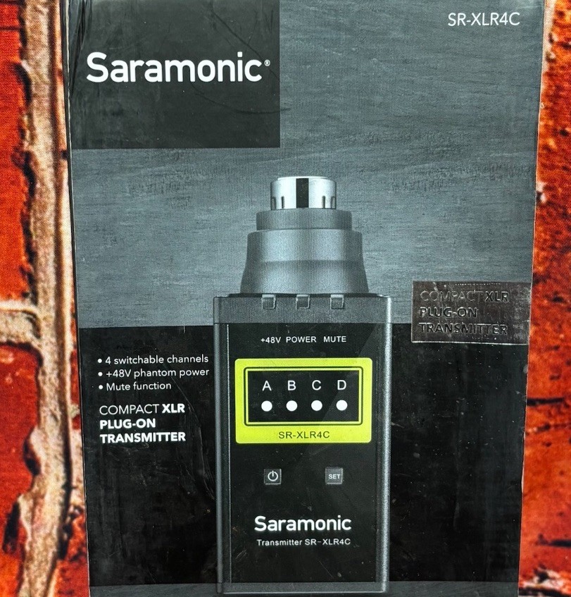 Saramonic SR-XLR4C XLR Plug-On Transmitter with +48v Phantom Power for SR-WM4C