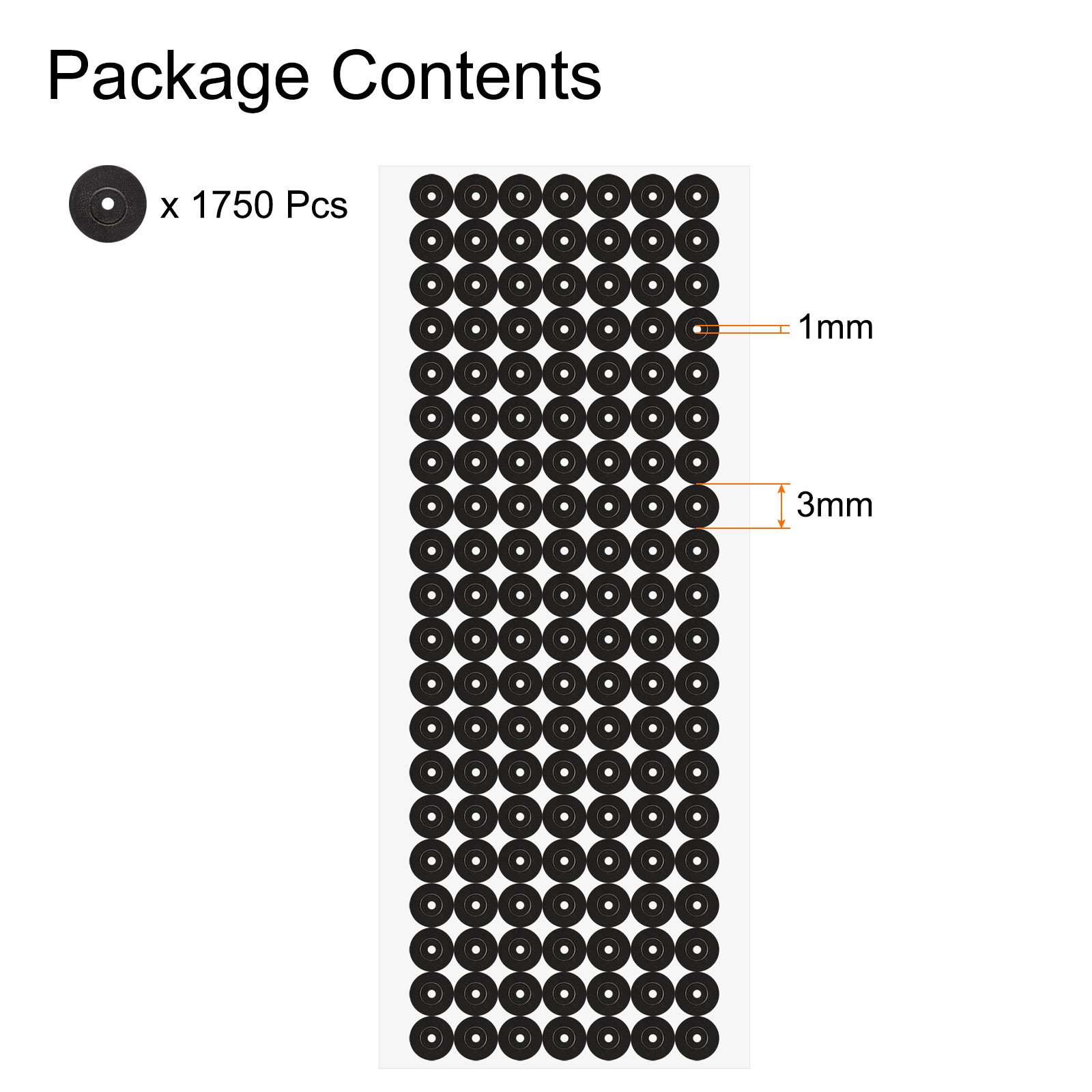 1750pcs 3D dots 1mm for 3D scanners, markers for tracking
