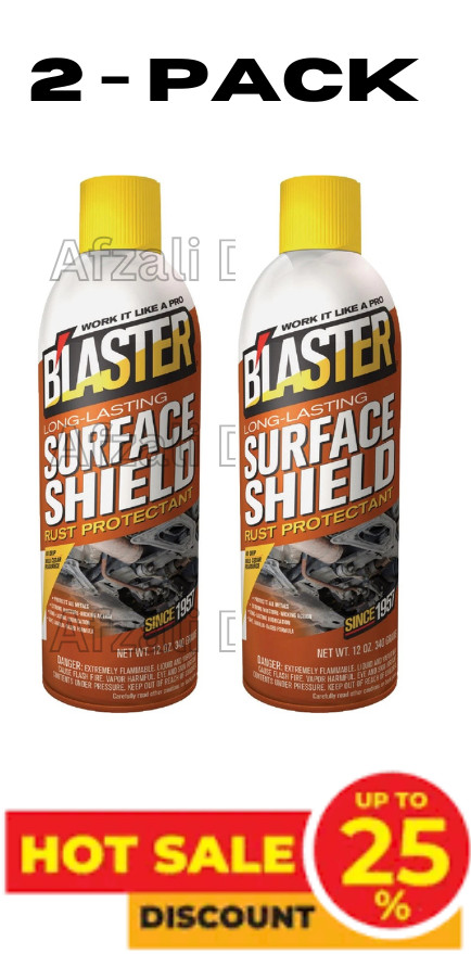 2 PACK - BLASTER Surface Shield Rust Protectant Lubricant Spray 12 Oz Free Ship