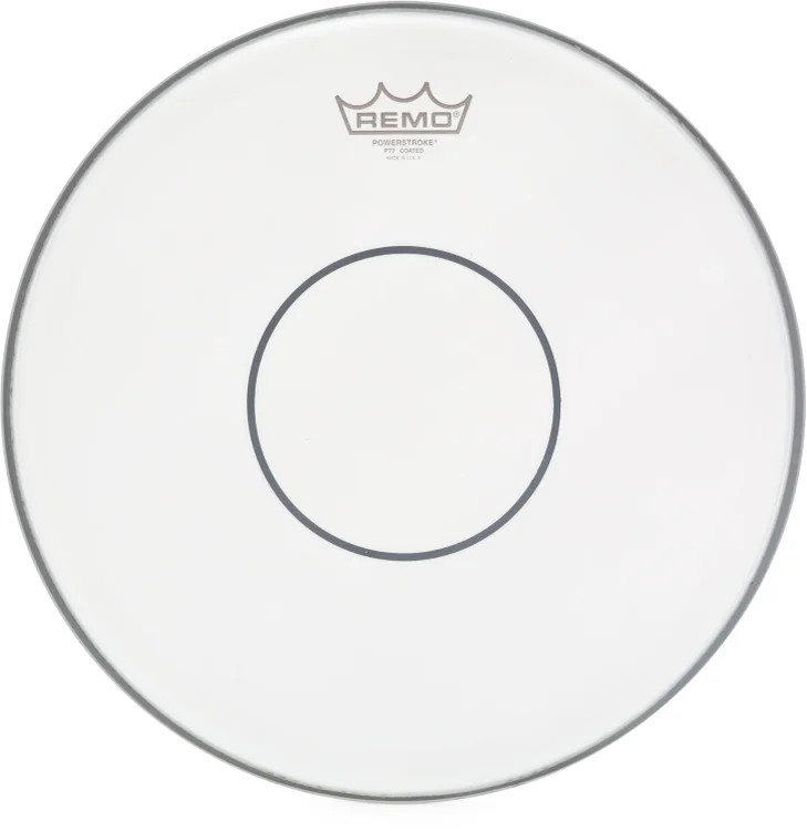 Remo Powerstroke 77 Coated Snare Head with Clear Dot - 14"