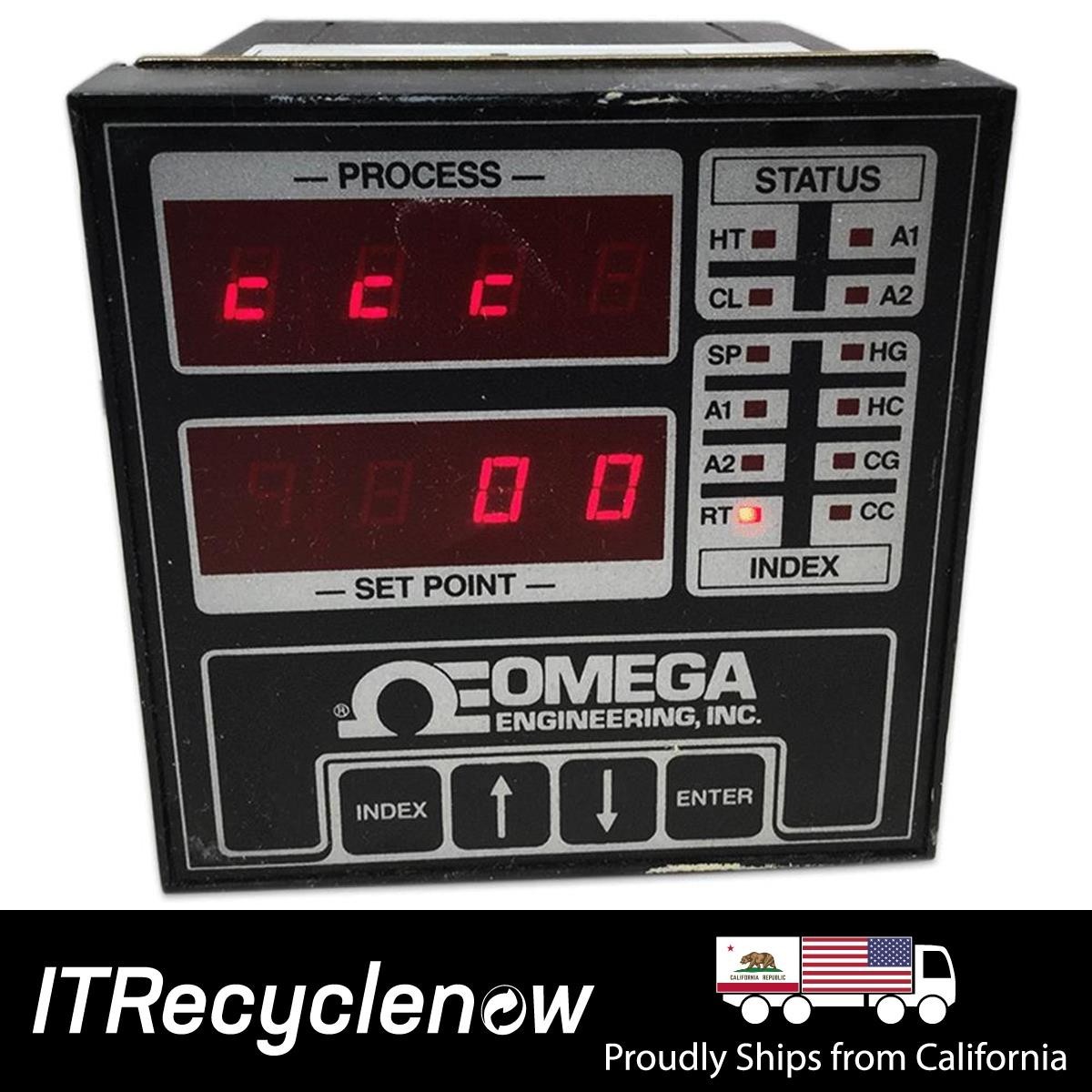 Omega Temperature Controller 6002-T-A2 Thermocouple Panel Mount -200-600F
