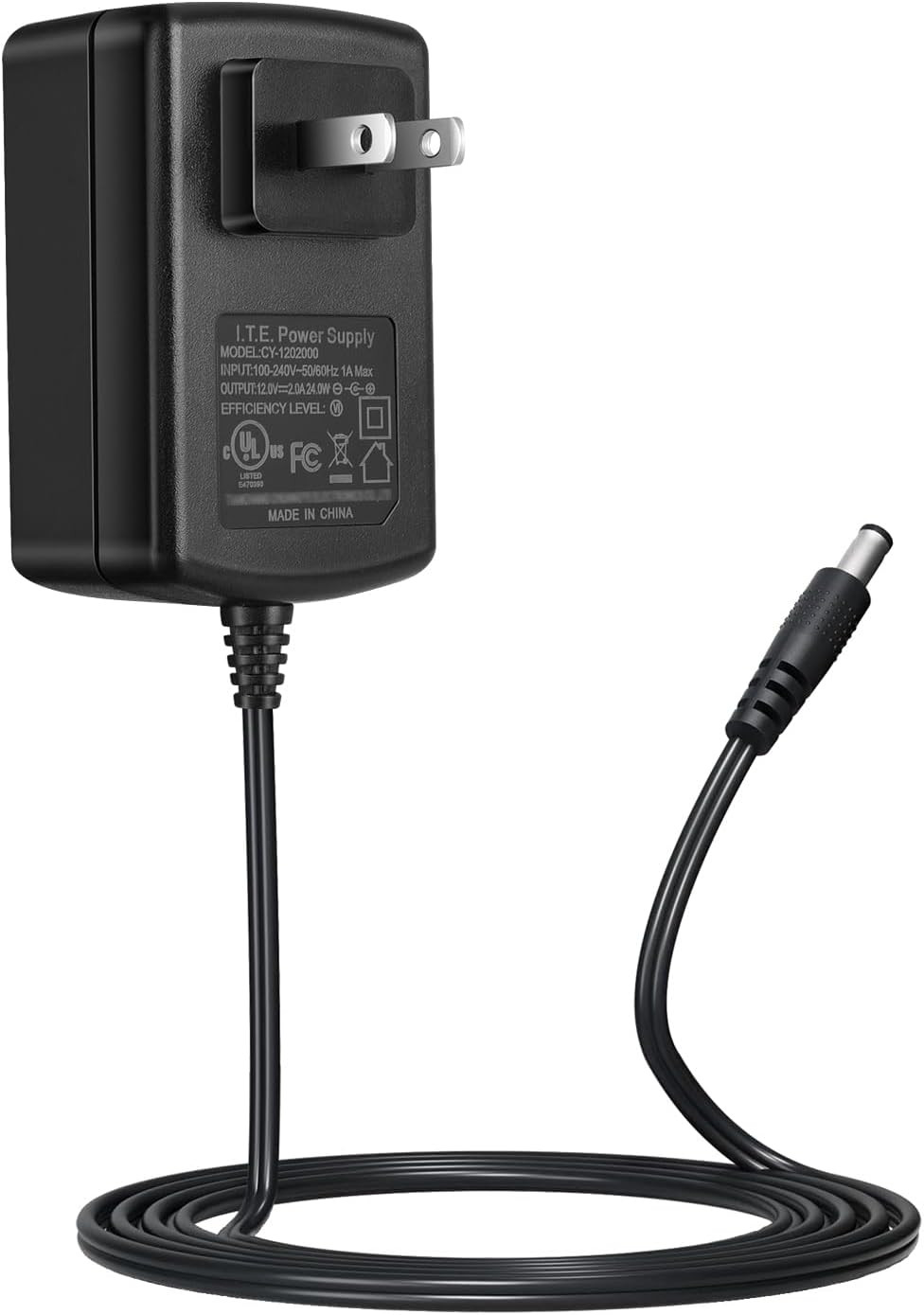 12V 2A Power Supply for CCTV Camera, DVR NVR,LED Strip, Yamaha Keyboards AC to D