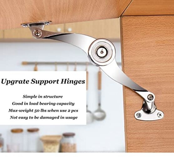 Cabinet & Furniture Stainless Steel Hinges Heavy Duty Lid Support Hinges