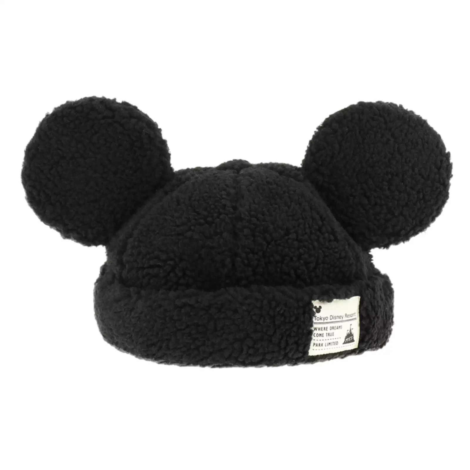 Tokyo Disney Resort Mickey Ear Fluffy Beanie Hat Adult Japan 【US STOCK】