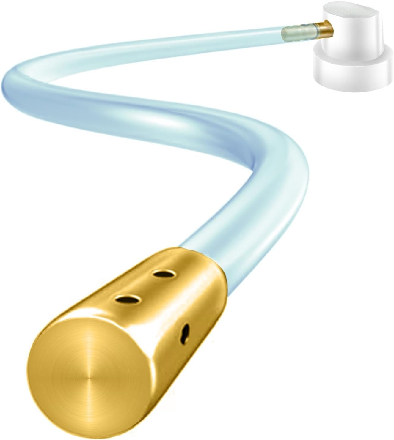 Aerosol Can Extension Side Spray Nozzle Set, 23In Hose, Adapter, Work White