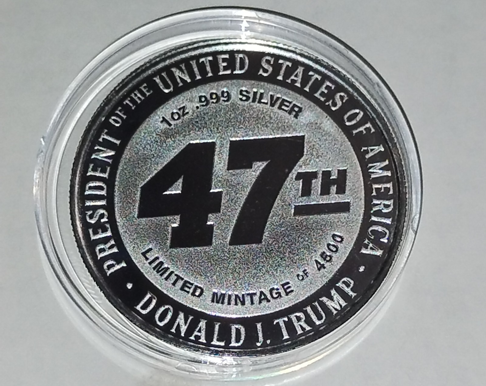 1 Oz Silver Trump Round Coin DOGE 47th Limited Edition