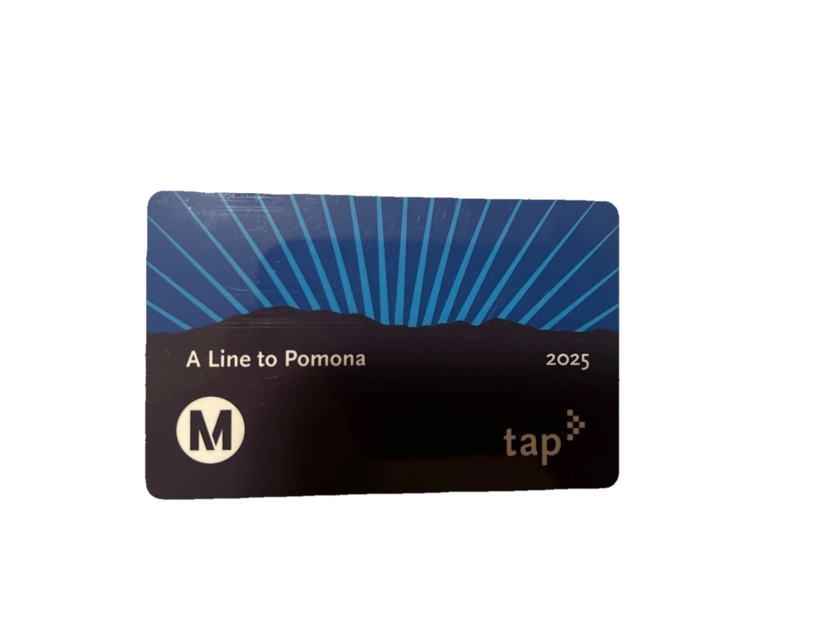 LA Metro Tap Card Limited Edition A Line to Pomona Design