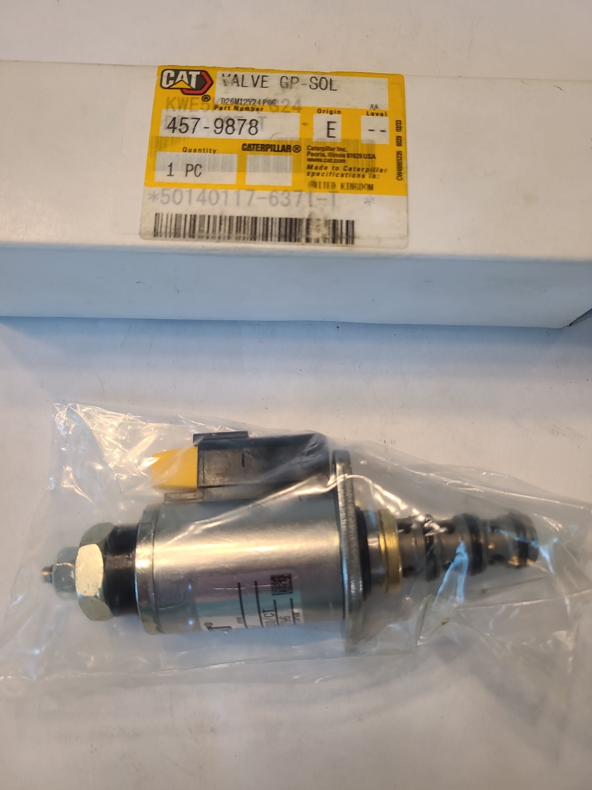 Caterpillar 457-9878: Solenoid Valve Assembly