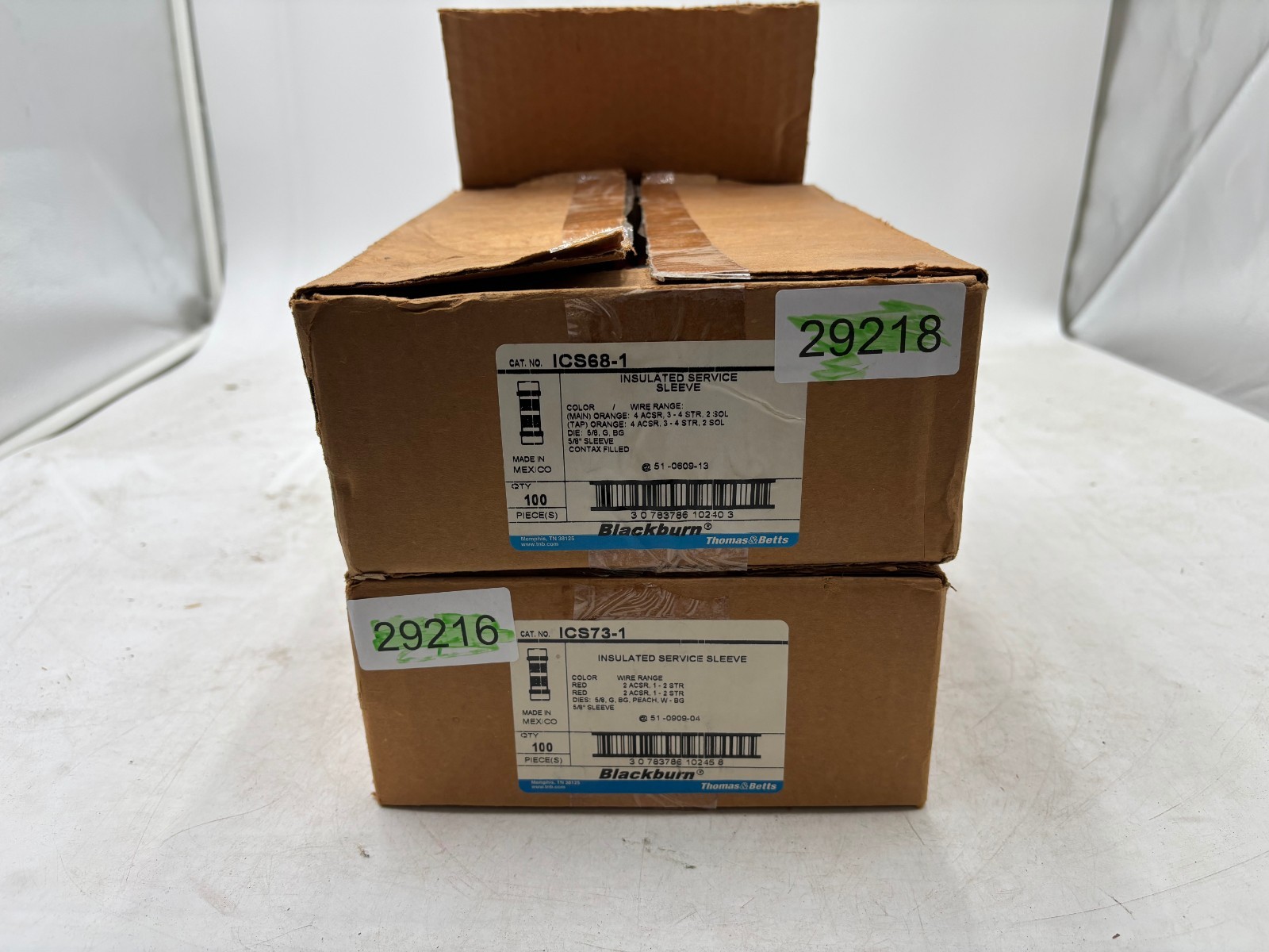 Thomas & Betts ICS68-1 Insulated Service Sleeve Lot of 100 1 Lot Per Order