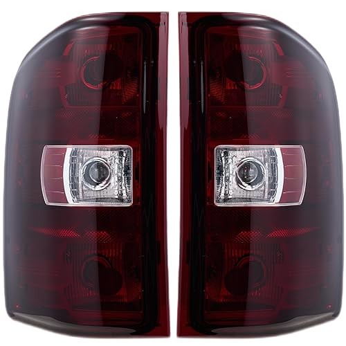 Tail Not Include Bulbs and Wiring Harness Red Smoked Lens-1 Pair(Left+Right)