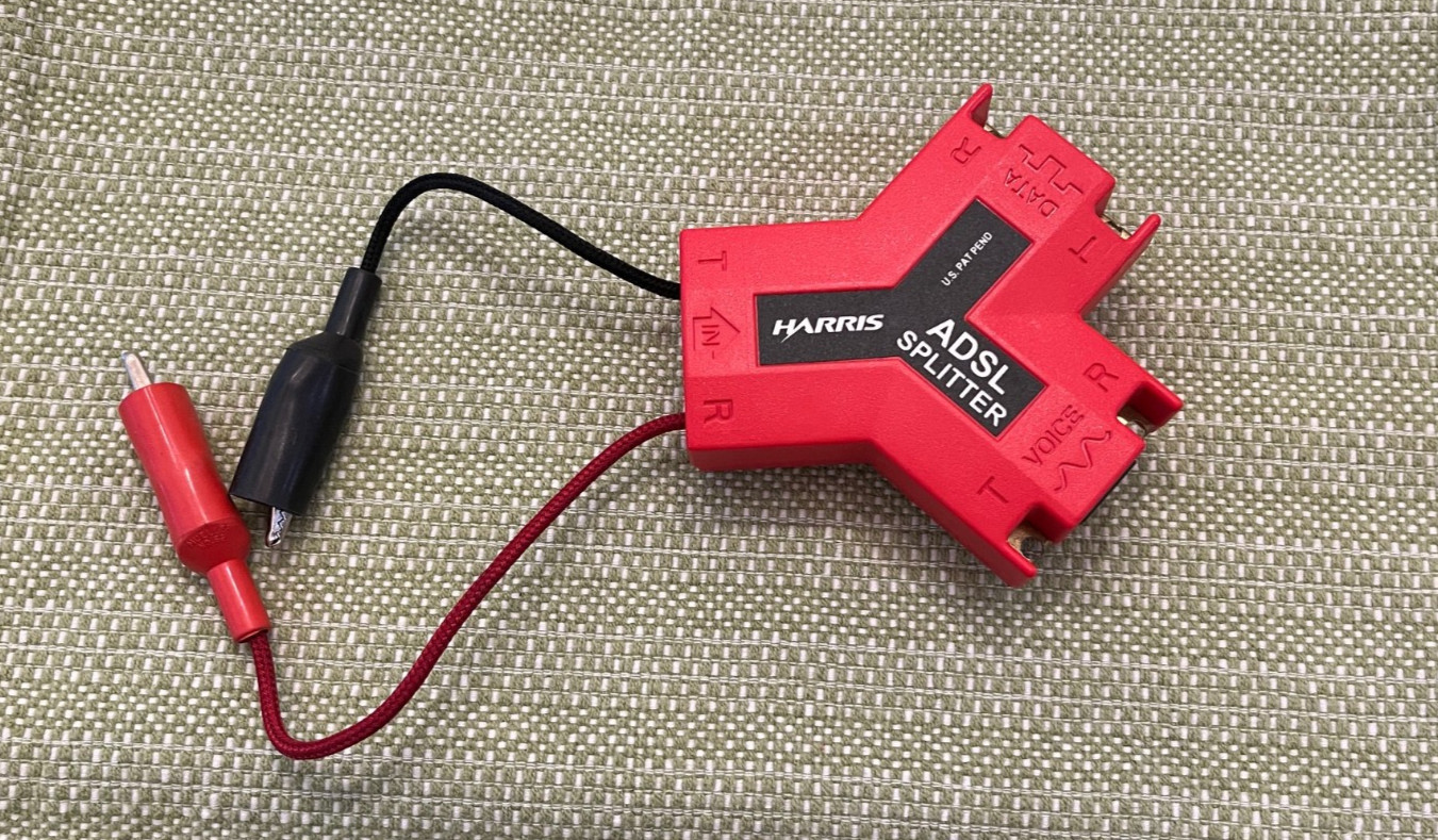 Harris  ADSL Splitter  w/ Clips