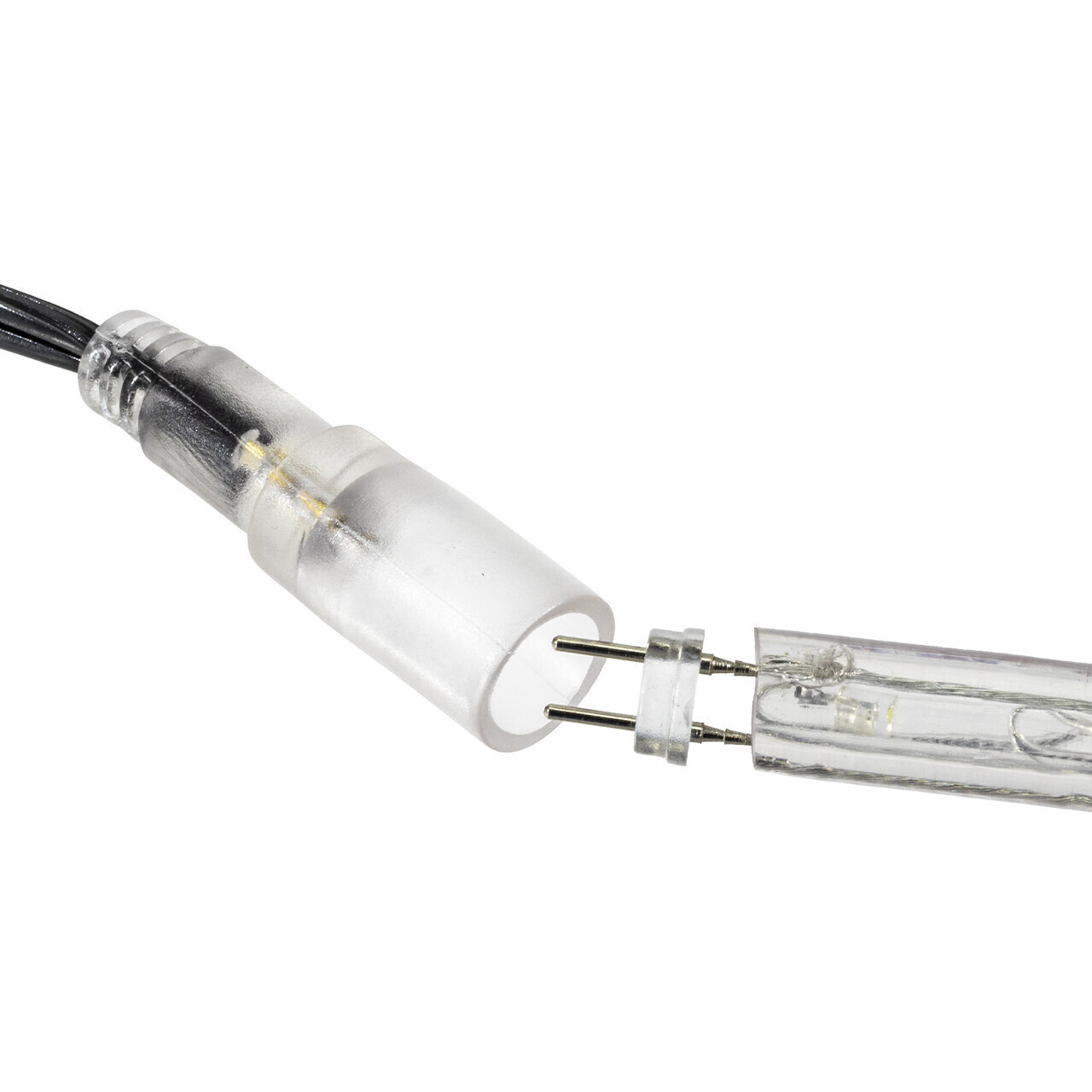 120 Volt 5 Foot LED Rope Light Power Cord Kit - Black