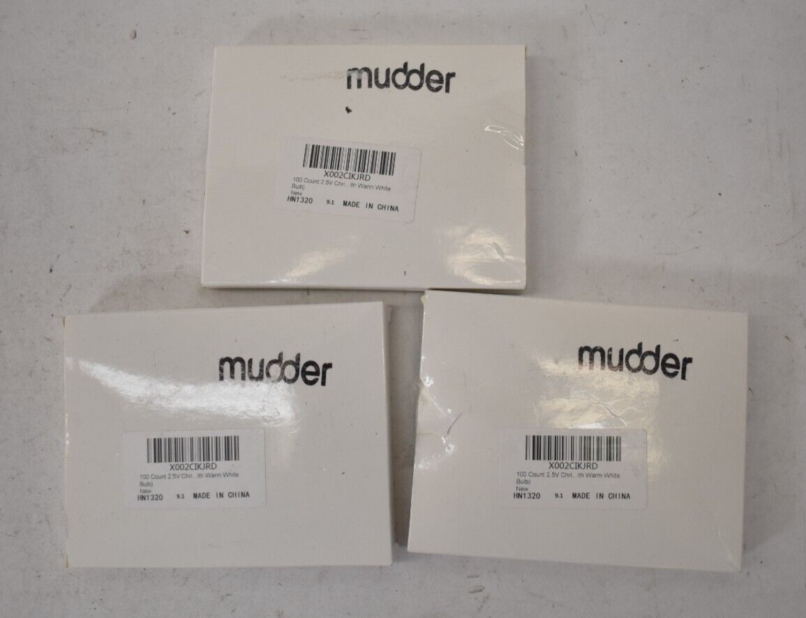 Lot of 300 Mudder Multi Replacement Bulbs Christmas Light Set Clear/Green