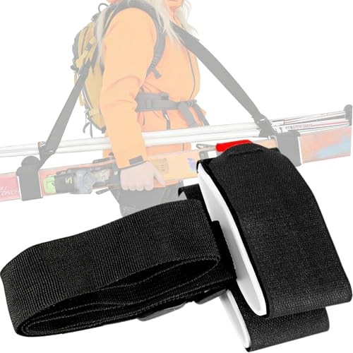 Ski Boot Straps, Adjustable Skis Shoulder Carrier Strap, Ski and Pole Carrier