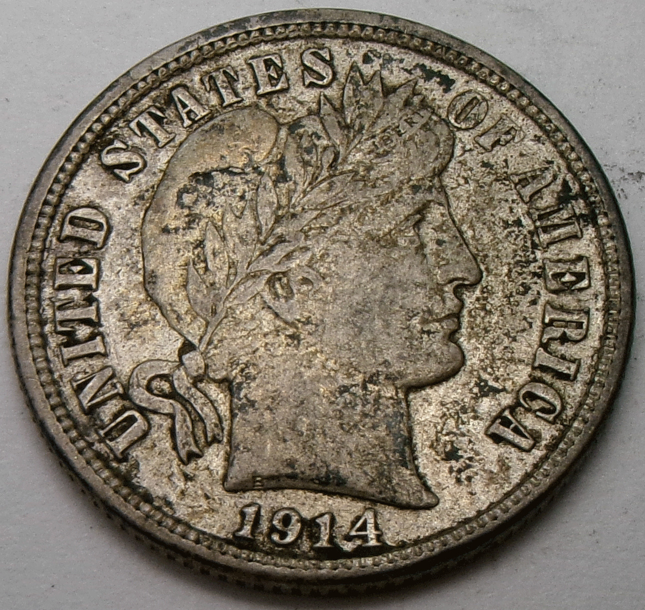 1914-D Barber 10¢ Dime