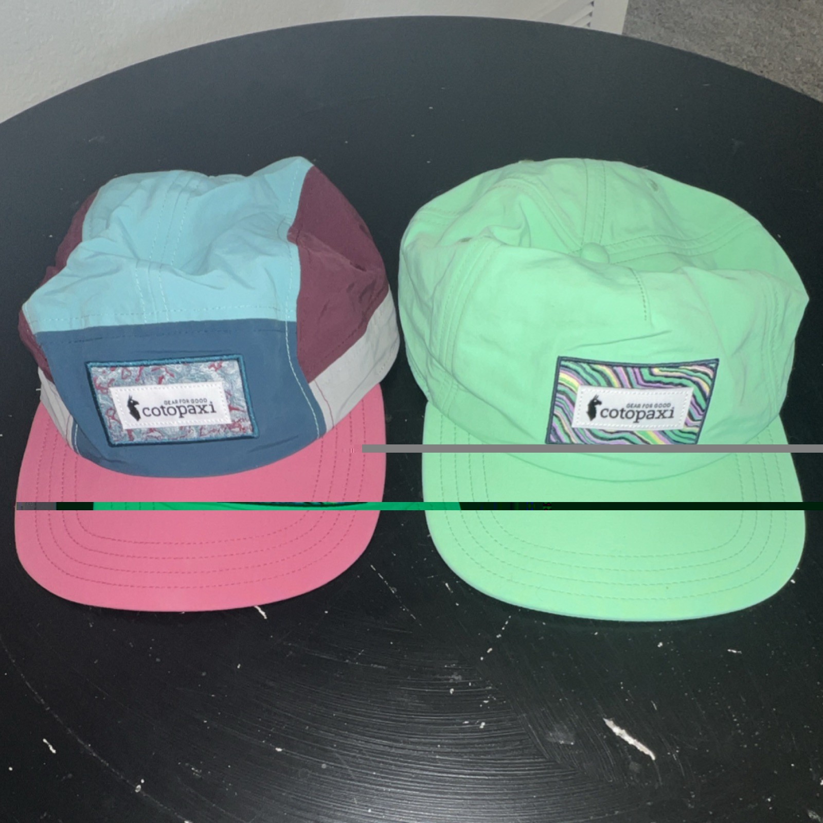 Cotopaxi Nylon Cap Multicolor Green Outdoor Camping Hiking Adjustable