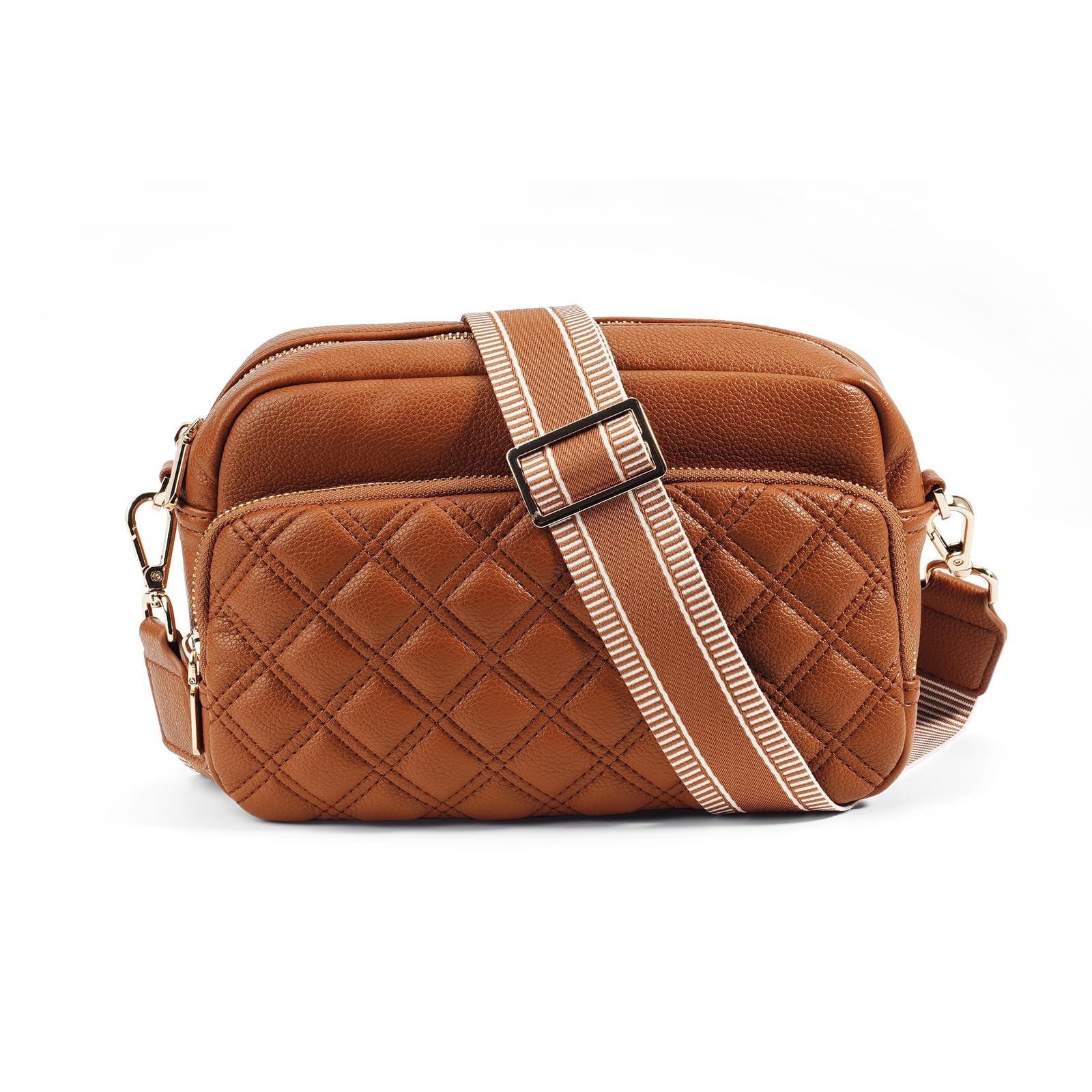 Small Crossbody Purses for Women,Vegan Leather Crossbody Bags Trendy, Quilted...