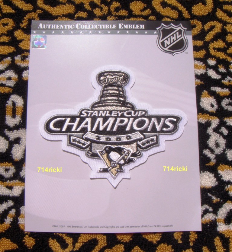 2009 Pittsburgh Penguins Stanley Cup Final Finals Champions Patch Collector