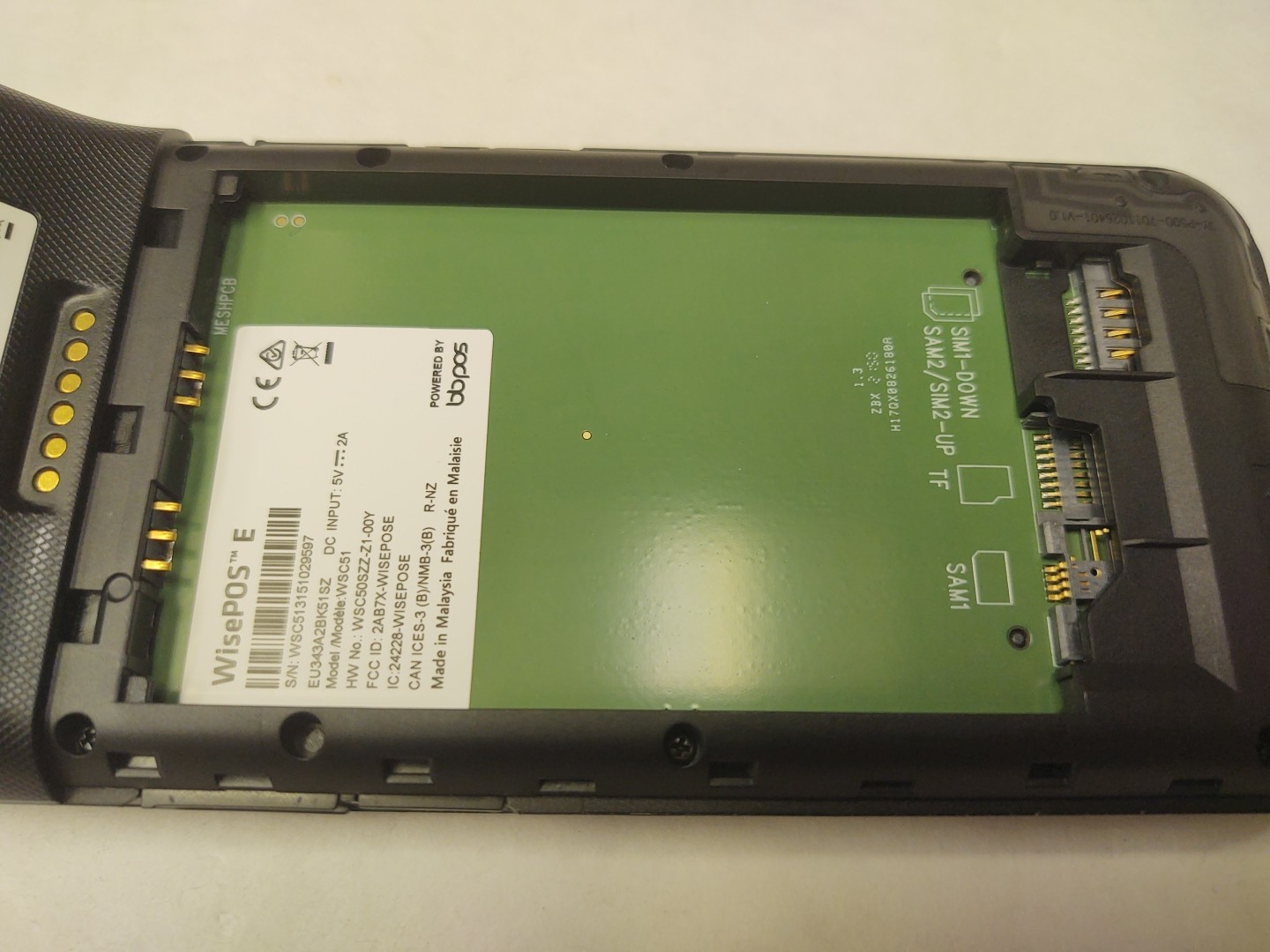 *LOCKED* Working BBPOS WisePOS E WSC51 Card Terminal POS Reader NO BATTERY