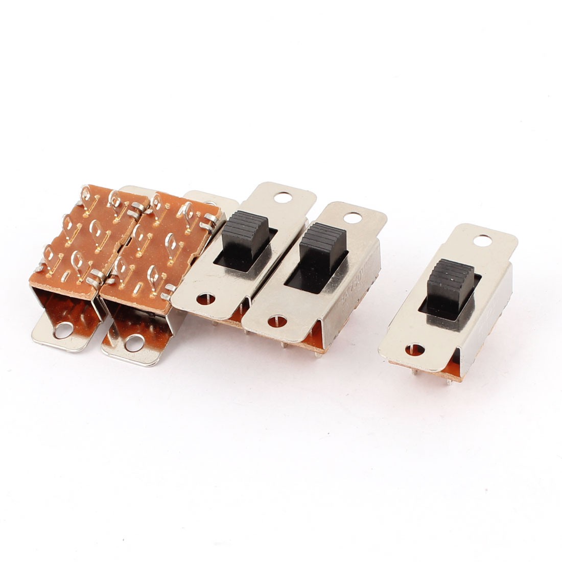 5 x PCB DIY DPDT 3 Position Mini Slide Switch AC 250V 3A 125V 6A