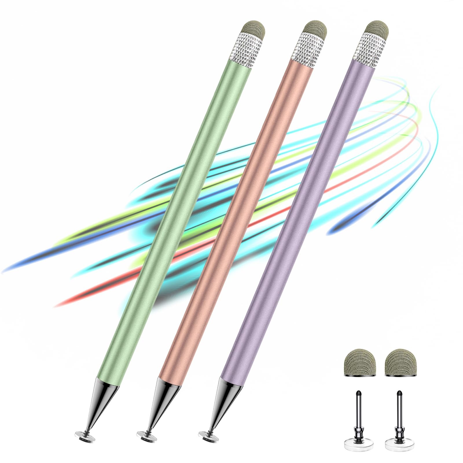 Stylus Pen for Touchscreen,3pcs 2in1 High Precision Sensitivity Stylus, Suita...
