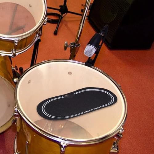 2pcs Drum Kit Pedal Patch Bass Drum Head Protector Sticker Pads Set