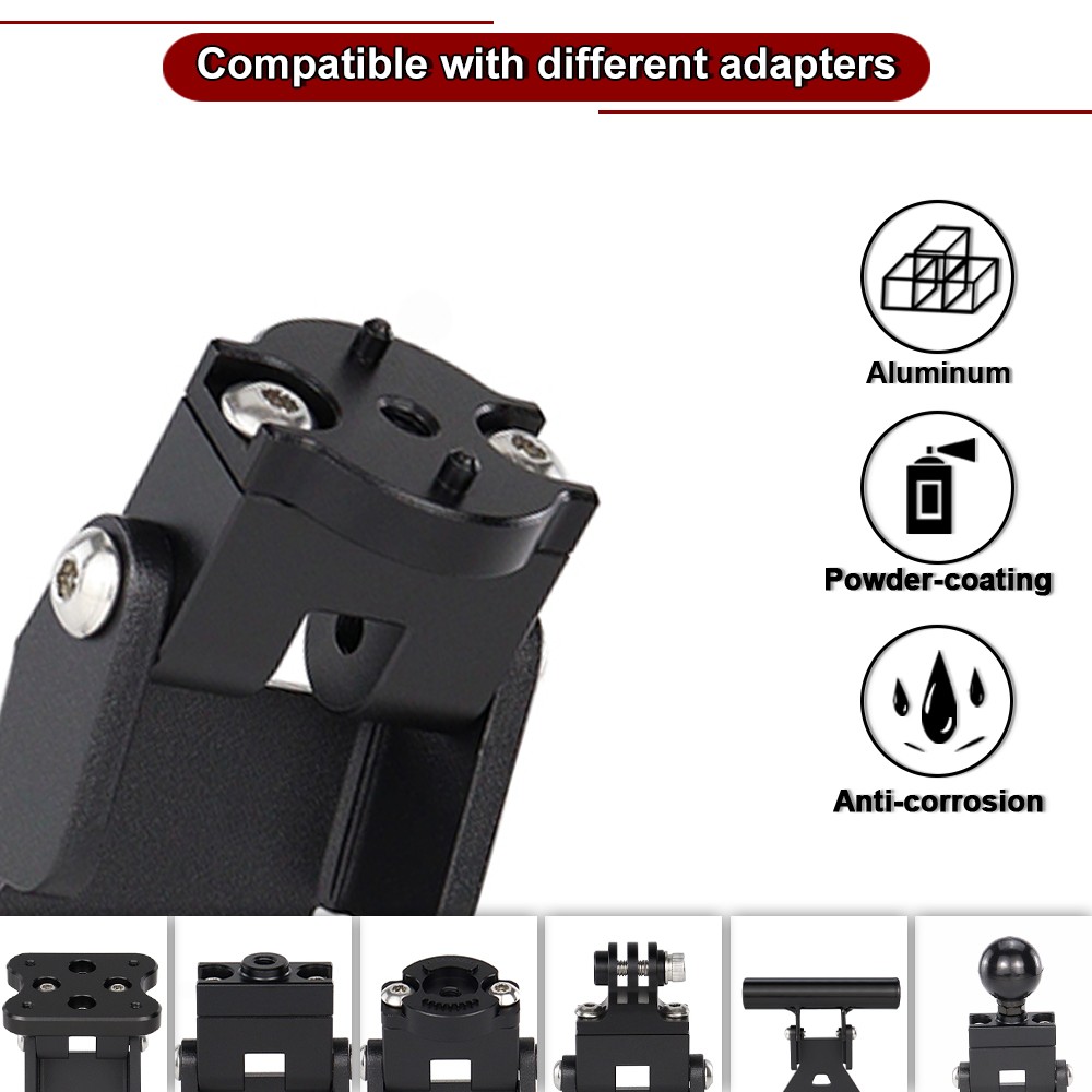 Aluminum GPS Cell Phone Mounting Support Black Fit For YAMAHA MT03 2022-2024