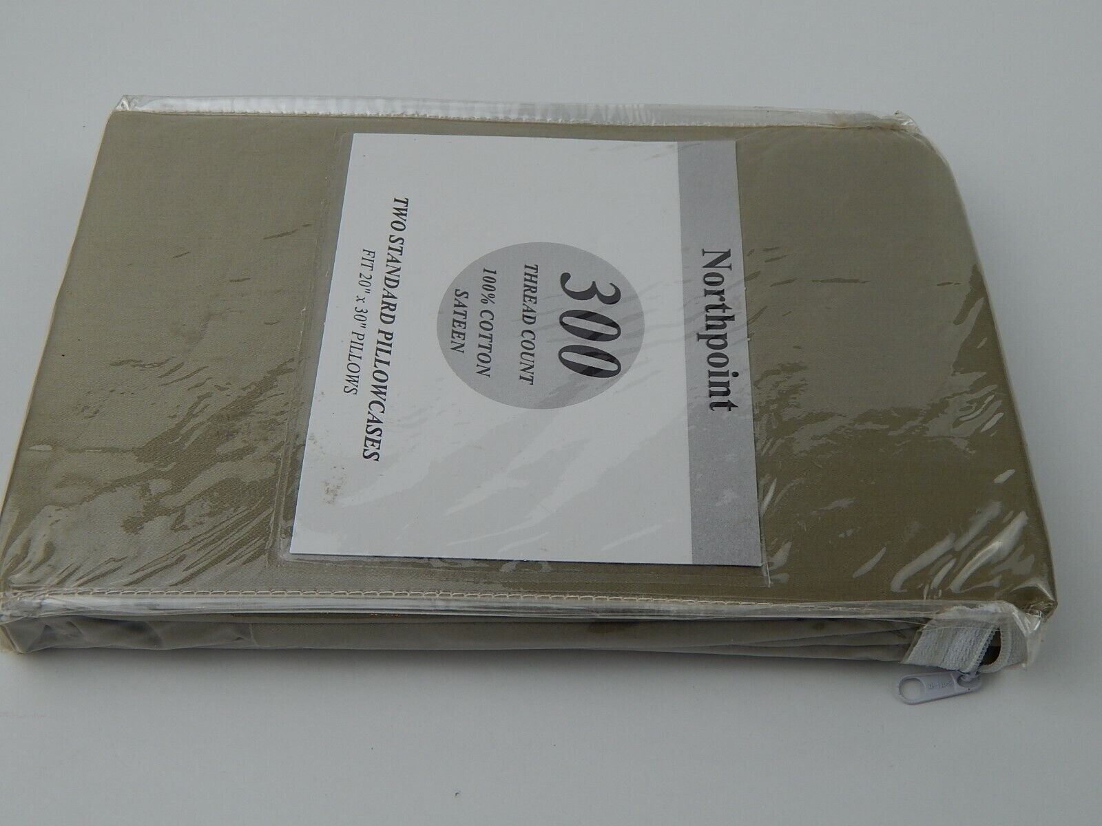 Northpoint Pair Pillowcases 300 Thread Count Sage Standard