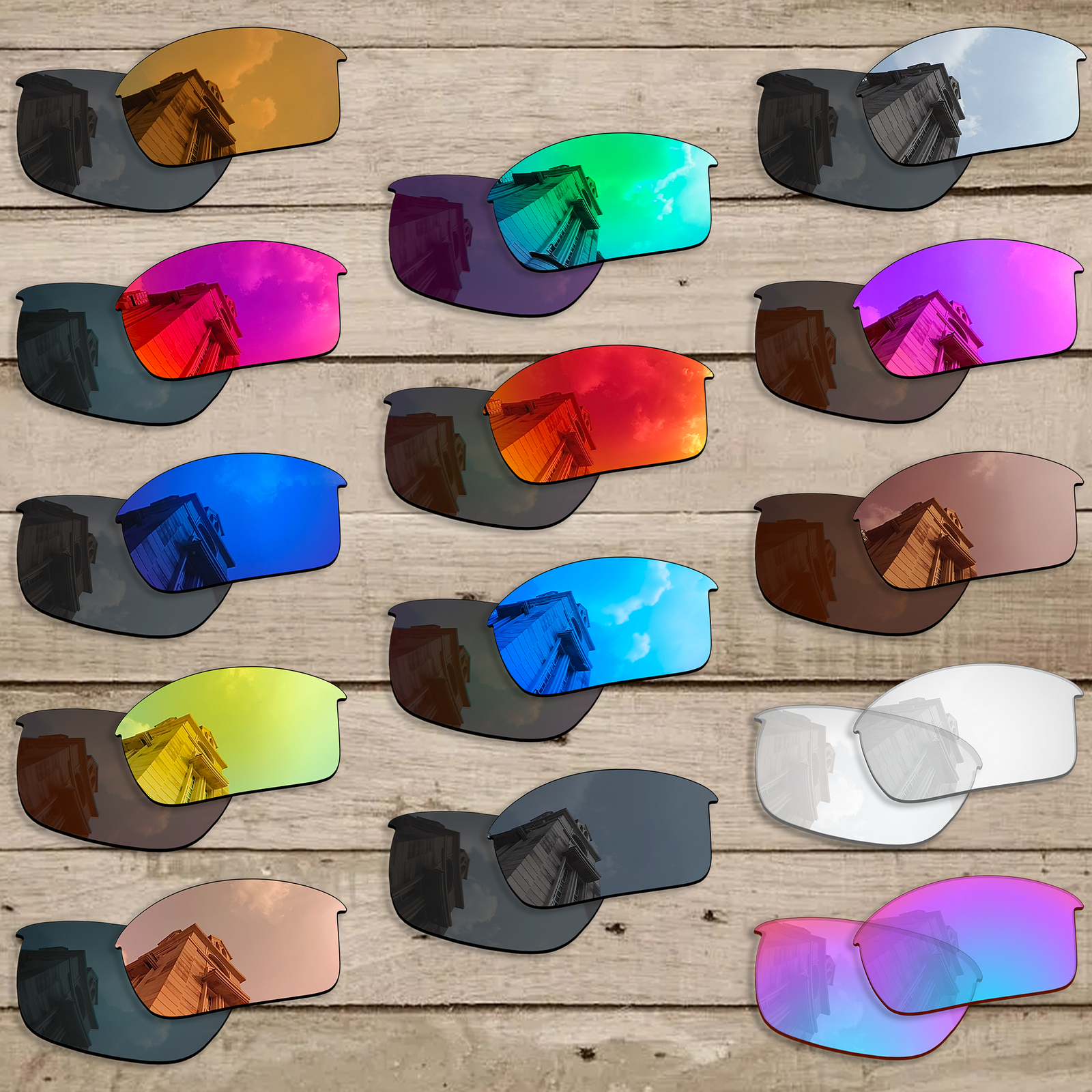 hdhut Anti-Scratch Polarized Replacement Lenses for-Oakley Bottle Rocket OO9164