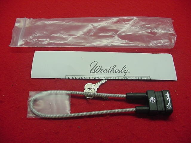 Factory Weatherby- Cable Gun Lock w/Keys-Mark V Rifles  & Vanguard Rifles-New !!