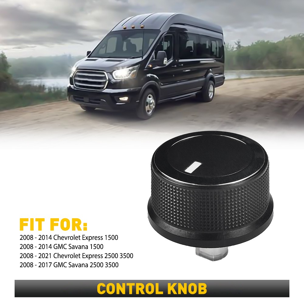For 2008-21 GMC Savana Chevrolet Express Heater AC Temperature Control Knob HUS