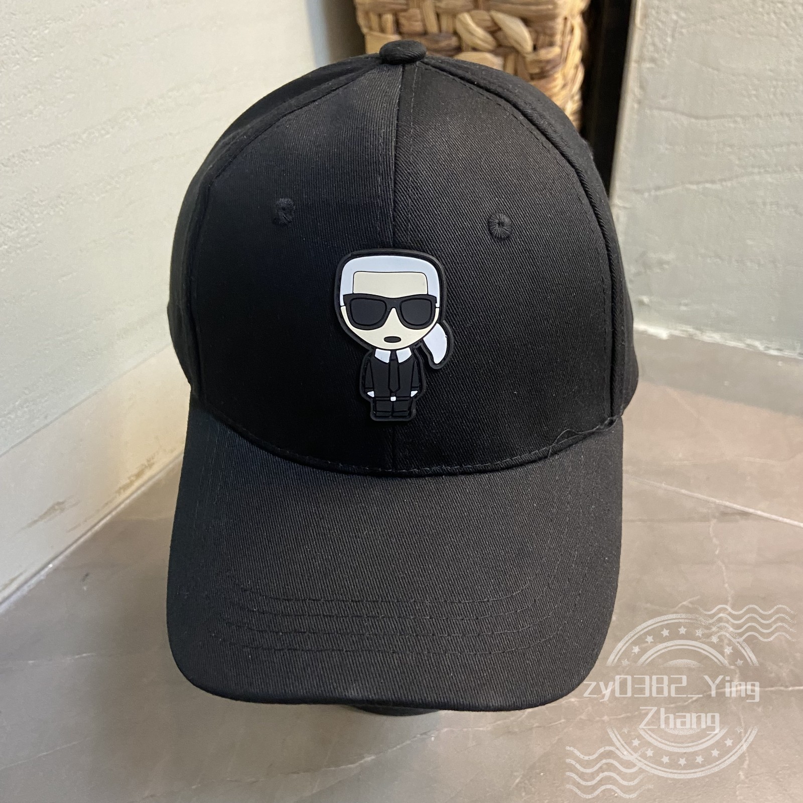Karl Lagerfeld Men's Adult Casual Sports Adjustable Baseball Cap Hat Black New