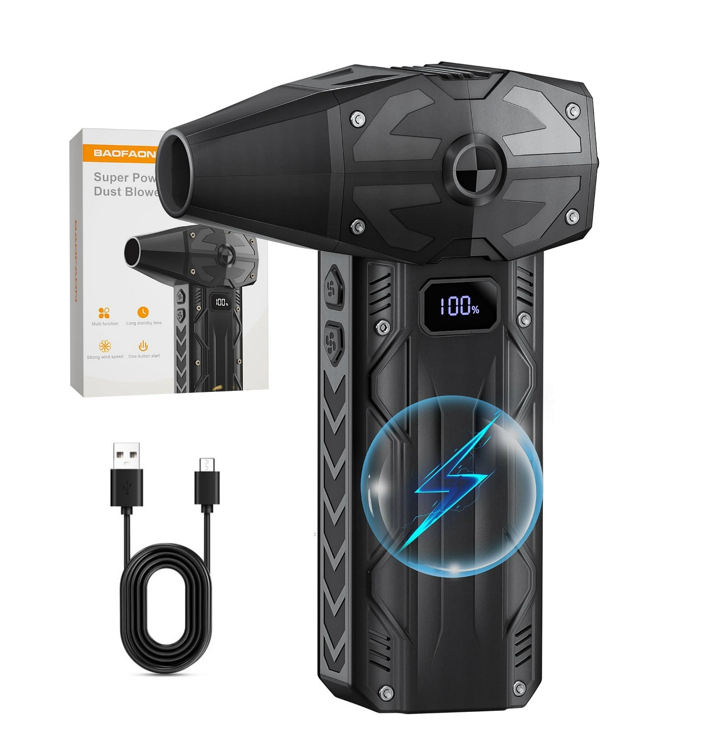 Compressed Powerful Air Duster/Blower 200000RPM Cordless Fast Charging NIB