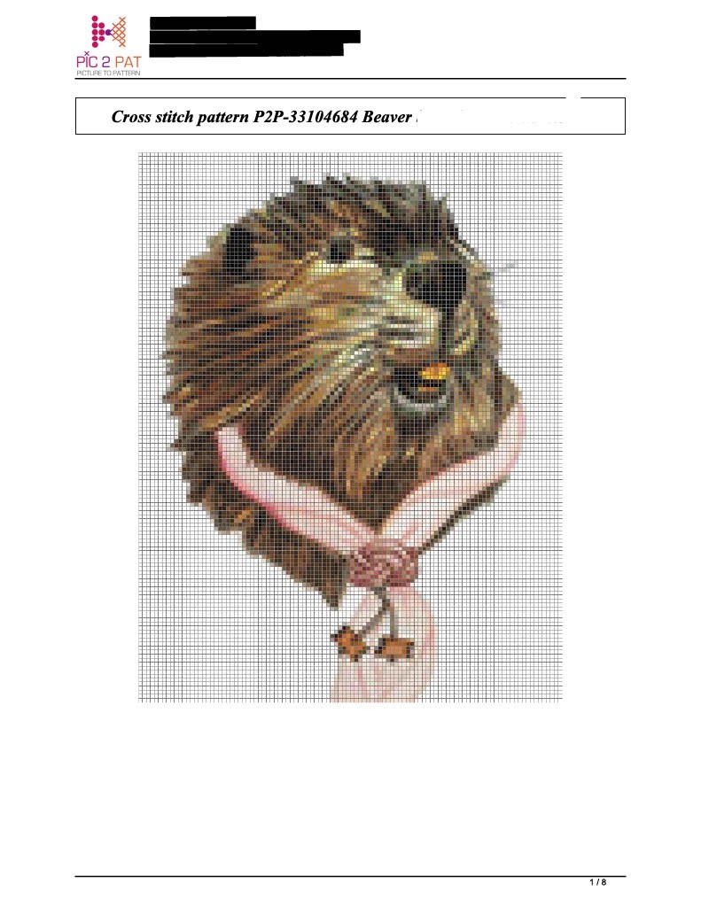 Woodbadge Beaver Cross Stitch Pattern Only