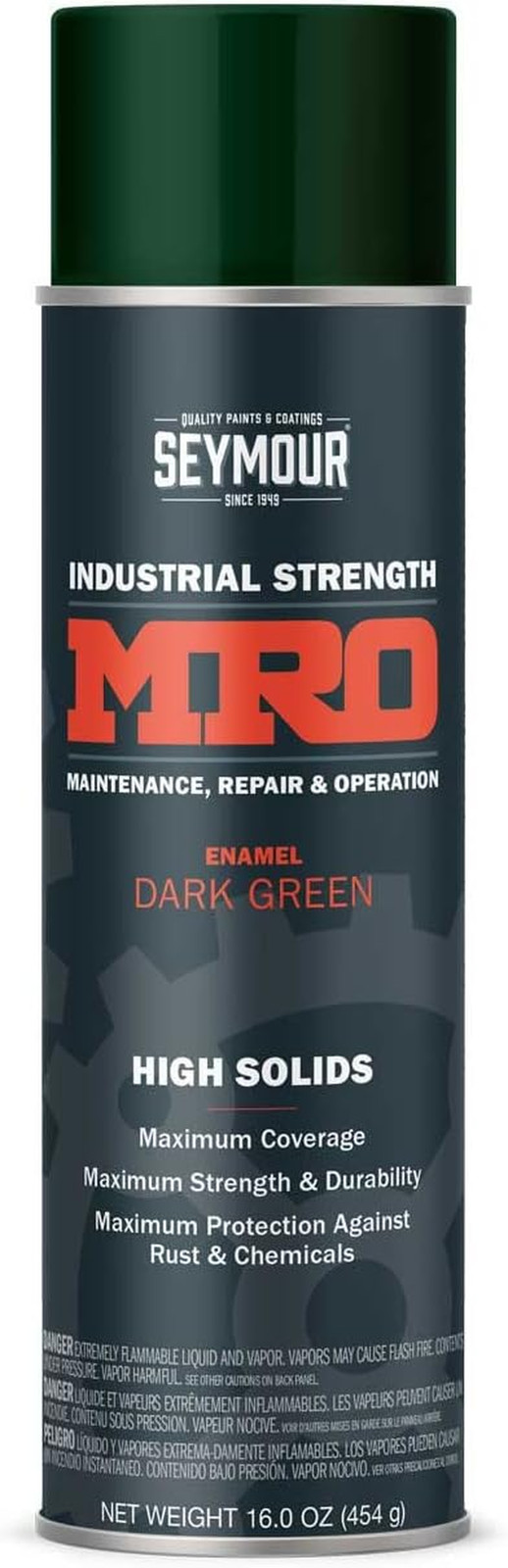 620-1449 Industrial MRO High Solids Spray Paint, Dark Green 16 Fl Oz (Pack of 1)